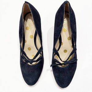Designer Boden Blue Suede Leather Shoes